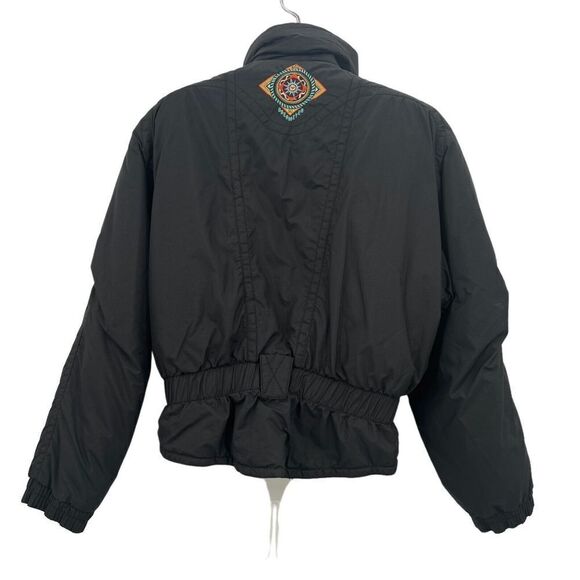 OBERMEYER Nell Jacket Womens 12 Black Puffer Coat Ski Snowboard Bomber Crop - Picture 8 of 16